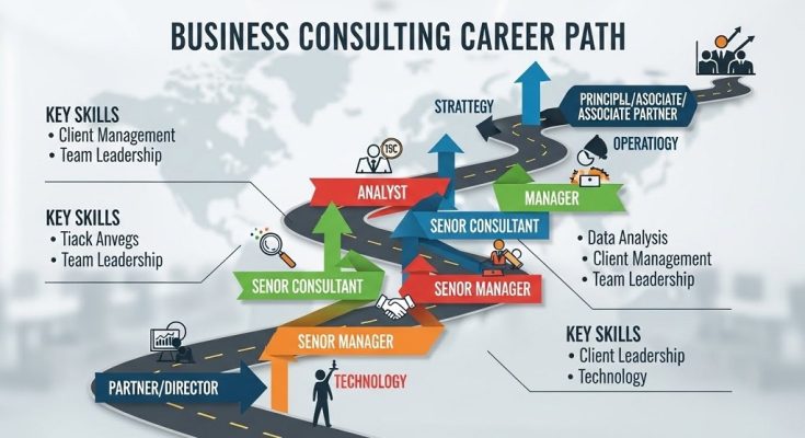 Business consulting career growth roadmap