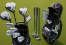 Beginner full golf club set for men with driver, irons, and putter